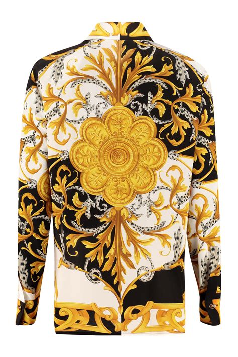 versace printed top|authentic Versace shirts.